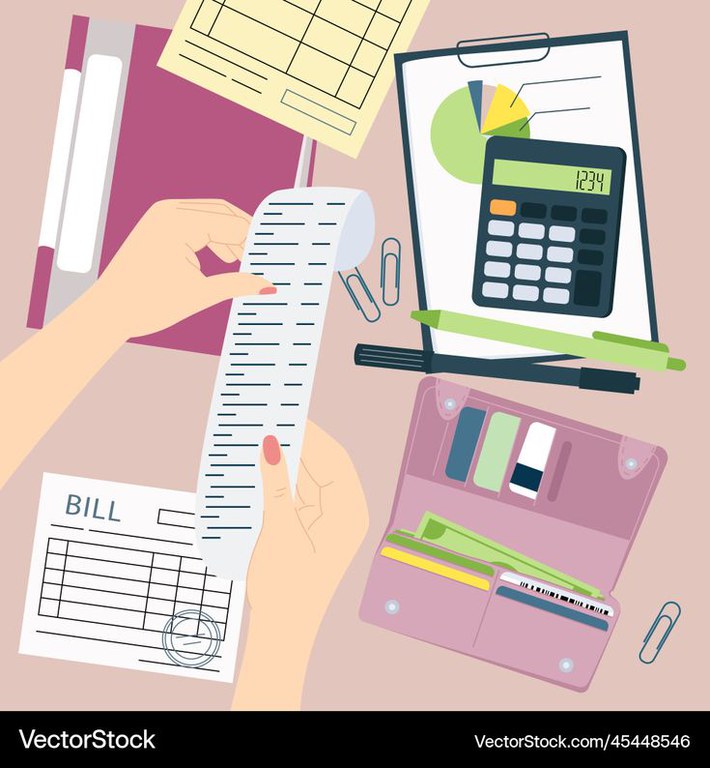 Money Bills and Calculator – Royalty-Free Vector _ VectorStock.jpeg
