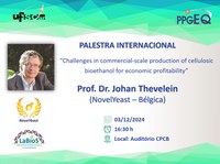 Convite Especial para Palestra do Prof. Dr. Johan Thevelein (NovelYeast - Bélgica)