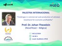 Convite Especial para Palestra do Prof. Dr. Johan Thevelein (NovelYeast - Bélgica)